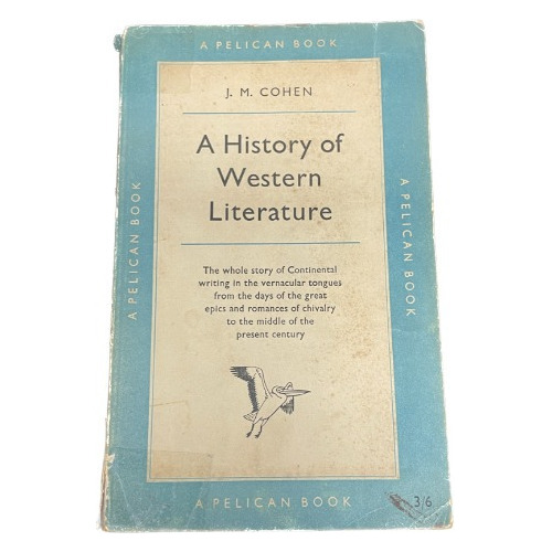 A History Of Western Literature - J. M. Cohen - Usado 