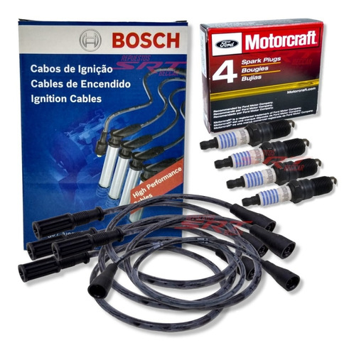 Cables De Bujia Bosch + Bujias Ngk Ford Taunus 2.0 Y 2.3