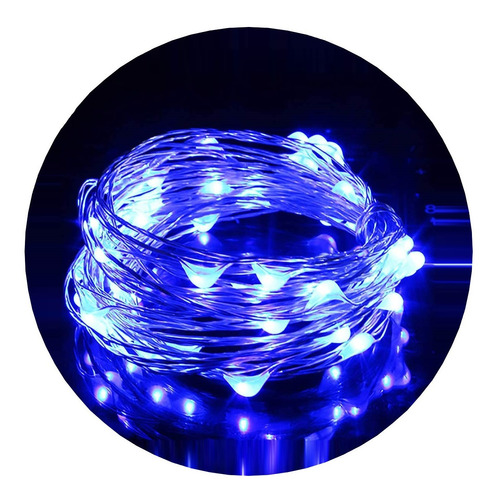 Alambre Luces Led 5 Metros Exterior Cable Tira Hilo Pilas Navidad