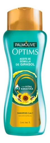 Shampoo Palmolive Optims 2 En 1 Con Vital Keratina 1 Litro
