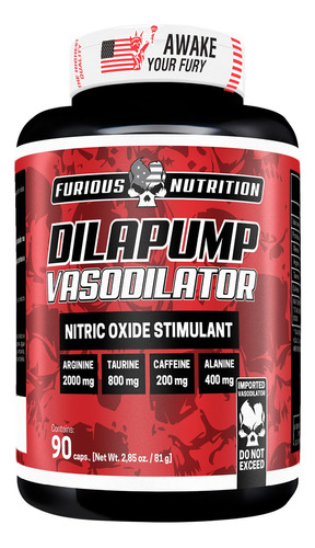 Vasodilatador - Dilapump 90 Cápsulas - Furious Nutrition