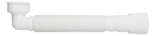  Blukit 030124 sifão tubo extensivo universal com joelho curva de 90º graus cor branco