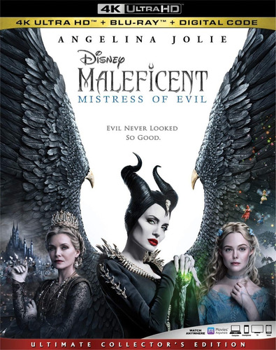 Maleficent Mistress Of Evil 4k Ultra Hd + Blu-ray Orig Nuevo