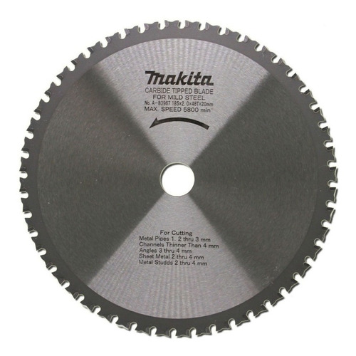 Disco De Sierra Para Metal Tct 48 Dientes Makita A-83967