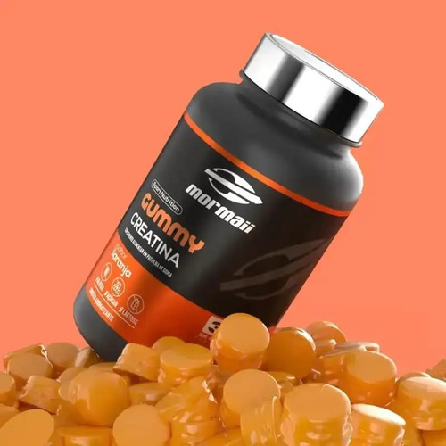 Creatina Monohidratada Mormaii Em Goma 240g Sabor Laranja