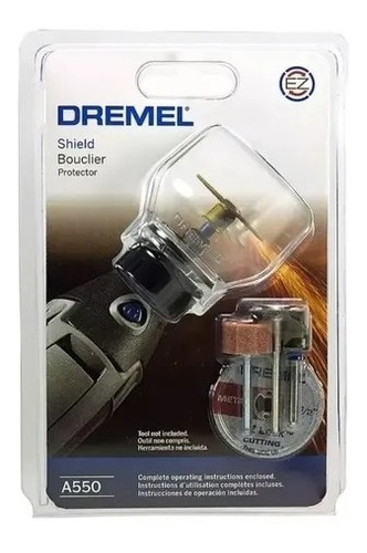 Guarda Protectora Minitorno + 4 Accesorios Dremel 550