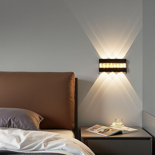 Apliques De Pared Modernos Led Para Exteriores Jardín Cálida