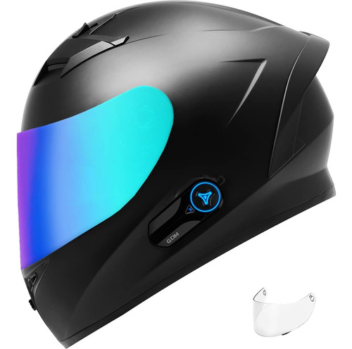 Casco Para Moto Gdm Venom Motor Talla Xl Color Negro