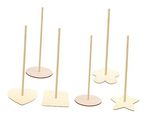 Soporte Para Donas De Madera Con 6 Piezas
