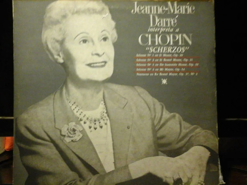  Chopin Scherzos Jean-marie Darré  Lp Vinilo