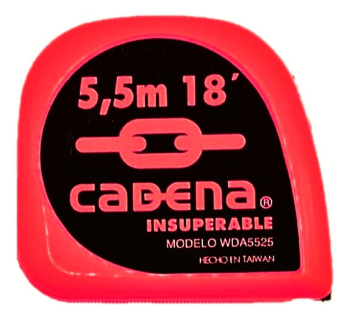 Flexometro Cadena 5.5 Mts Neon, Wda-5525