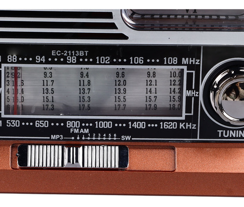 Linterna De Reloj Vintage Radio Multifuncional Am Fm Sw Band