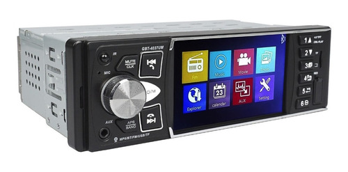 Radio Para Carro Pantalla 4  Bluetooth Mp3 Mp4 Mp5 Usb Sd