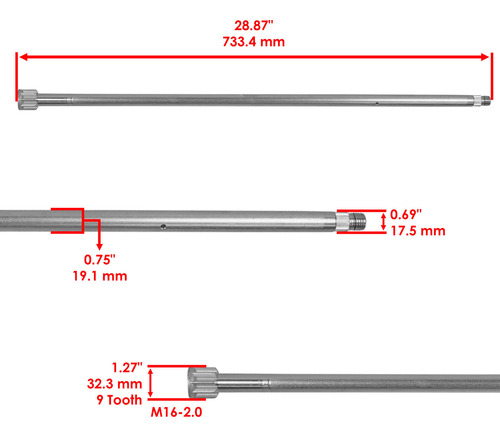 Am136428 Am143342 M41361 Steering Shaft And Gear With Wa Cch