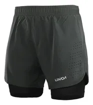 Comprar Pantalones Cortos Deportivos Con Forro 2 En 1 Con Pantalones