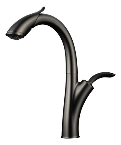 Grifería Para Fregadero Drago Gunmetal Black Marca Bari