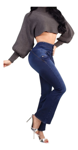 Jeans Dama Pantalones Mujer H2o Colombiano Stretch Campana