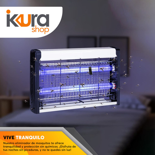Eliminador De Mosquitos Led 15w Mosquito Killer Adir 2199 Blanco