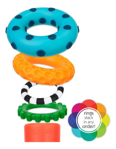 Imagen 4 de 5 de Poste Con Anillos Texturizados - Sassy