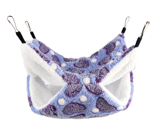 3 Hamaca Para Hámster, Ropa De Cama, Nido Corazón Púrpura