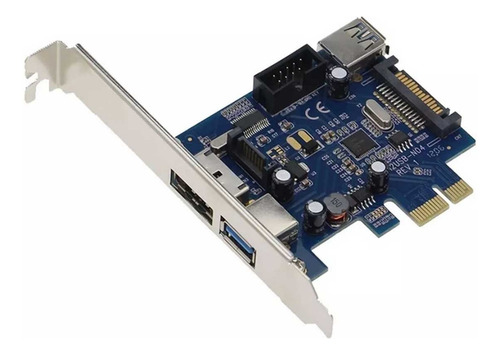 Tarjeta Pcie Usb 3.0 + Esata + Sata 3 + Usb Frontal 9 Pines