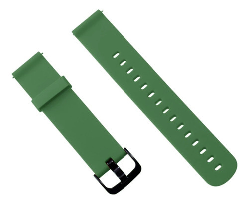 Pulseira De Silicone Gold Compatível Smartwatch Colmi C60 Cor Verde