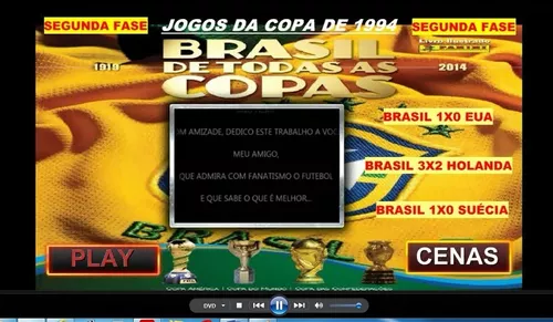 Dvd Todos Os Jogos Do Brasil Na Copa Do Mundo 2002