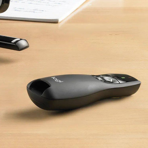 Apresentador Sem Fio Logitech R400 Com Laser Usb Alcance 15m