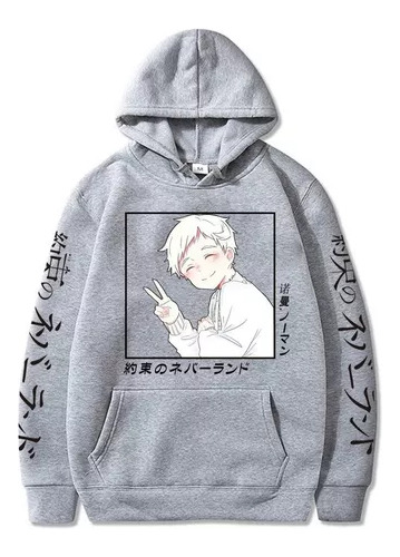 Buzo Canguro The Promised Neverland Con Cap Unisex