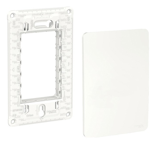 Placa Ciega C/soporte Blanco Orion