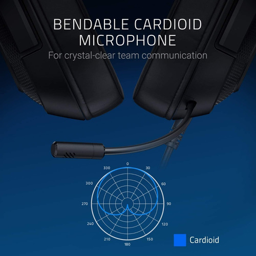 Auriculares gamer Razer Kraken X console con luz LED