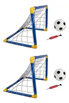 Comprar Dos Arcos De Futbol + Pelota + Inflador. Juego De Futbol