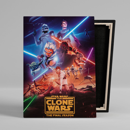 Cuadro Star Wars The Clone Wars Canvas 60x40 Cm Cine
