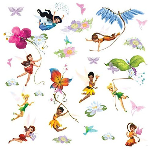 Rmk1493scs Disney Fairies Adhesivos De Pared Pelar Y Pe...