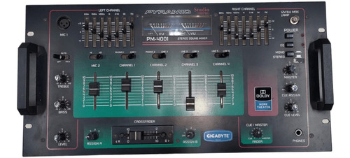 Mezclador Stereo Pyramid Studio Pro Pm4001 4 Channel Mix Equ (Usado)