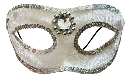 Antifaz Veneciano Gema Encaje Máscara Carnaval Cotillon