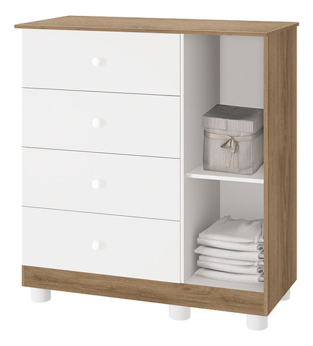 Conjunto Katatau Berço Comoda E Roupeiro 2 Portas - Reller