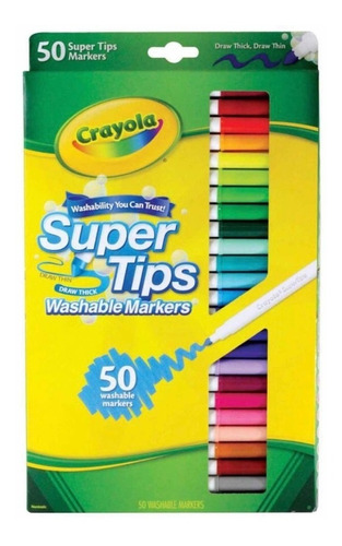 Oferta 50 Marcadores Supertips Marca Crayola Envío Gratis