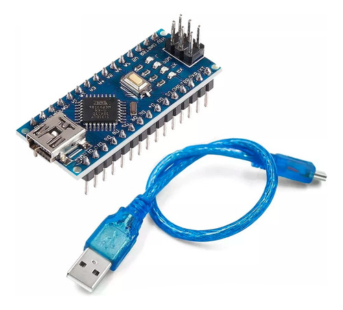 Placa Nano Smd Compatible Con Ide Arduino Tecneu + Cable Usb