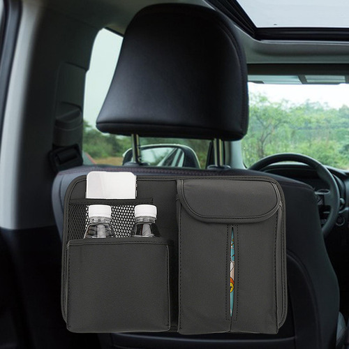 Organizador De Asiento Trasero Automotriz Con Bolsillo Negro
