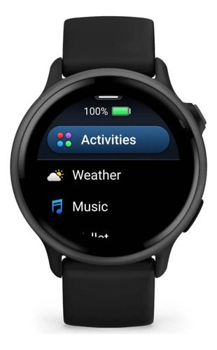 Smartwatch Garmin Vivoactive 6 Preto Preto Mesh Preto Ardósia