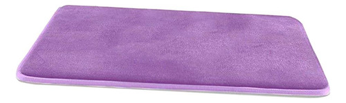 Alfombra De Baño De Espuma De Memoria Suave, Morado 40x60cm