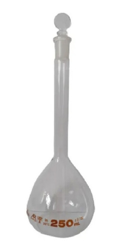 Matraz Volumétrico Transparente 250 Ml Clase A C/cert. Indiv