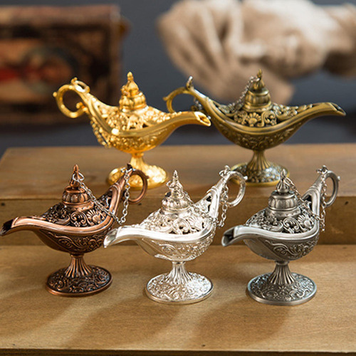 Aladdin Lamp Genie Costume Light Art Craft Metal Para