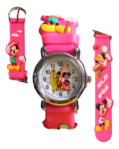 Reloj Niños Adolescentes Mickey Minnie Mouse Modelo Surf