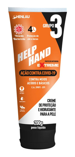 4 Creme Especial  Help Hand G3 Extreme 200g Henlau 