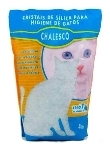 Kit 6 Areias Sanitária Cristais Sílica Gatos 1,8kg Chalesco