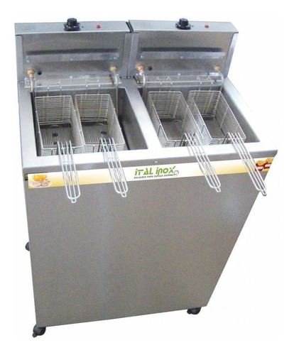 Fritadeira industrial Ital Inox FAOI 18/18 36L aço inoxidável 220V