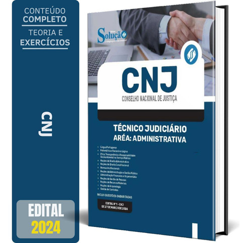 Apostila Cnj 2024 - Técnico Judiciário Área: Administrativa