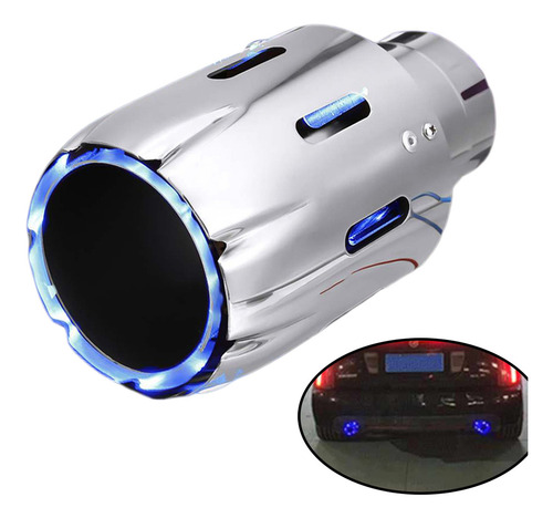 Punta De Escape Universal Compatible Con Automóvil, Con Luz